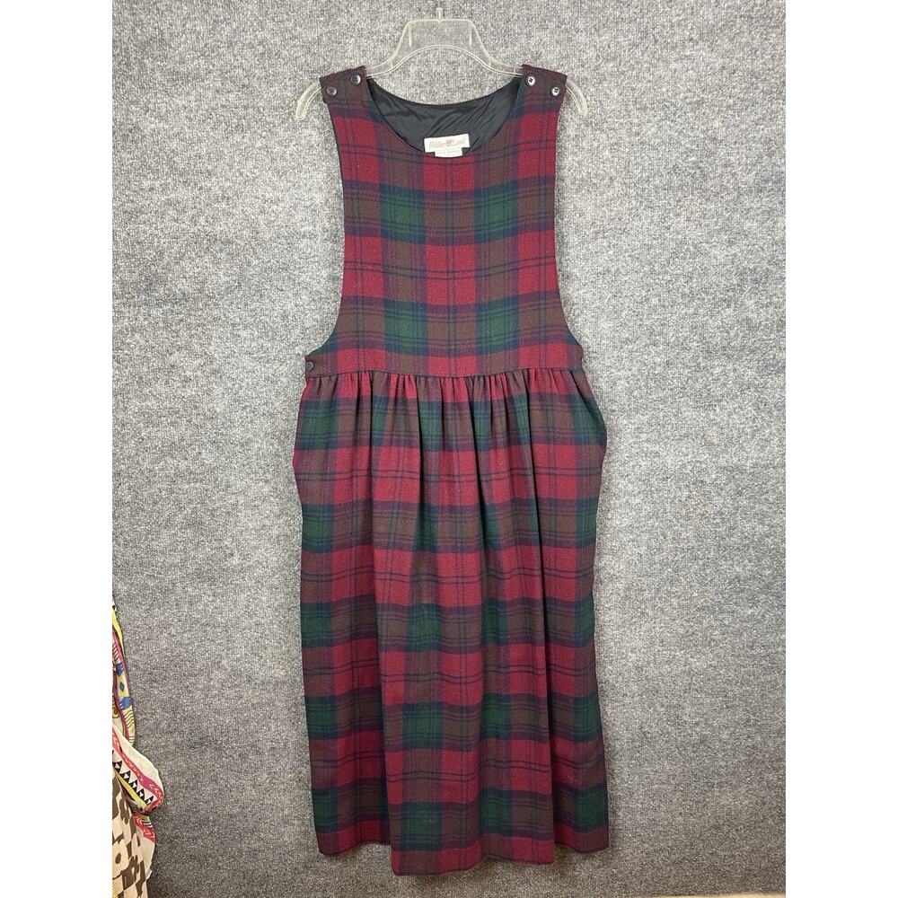 Ventage Walker & Lane Plaid Corduroy Pinafore Dress Size‎ 12